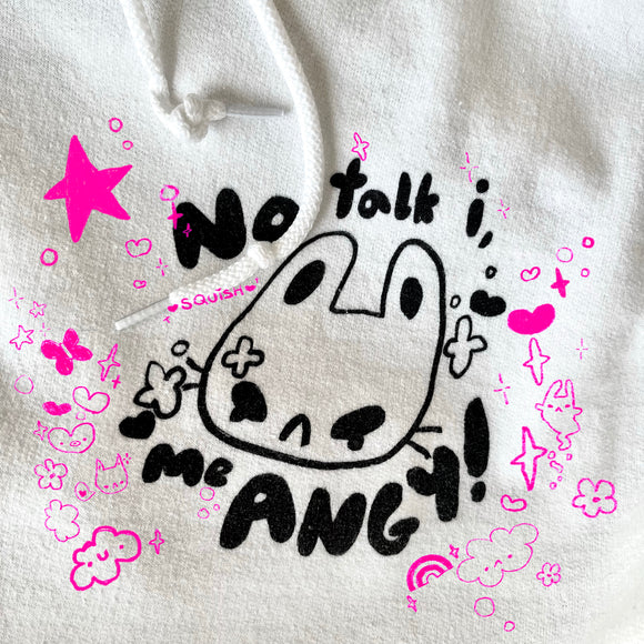 ⋆｡°✩no talk i, me angy hoodie✩°｡⋆